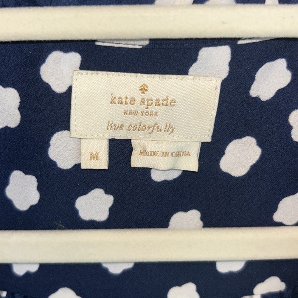 ⭐️Kate Spade Cloud Dot Ruffle Blouse⭐️ - Picture 4 of 7